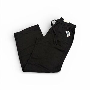 Women’s black Linen wide leg pants